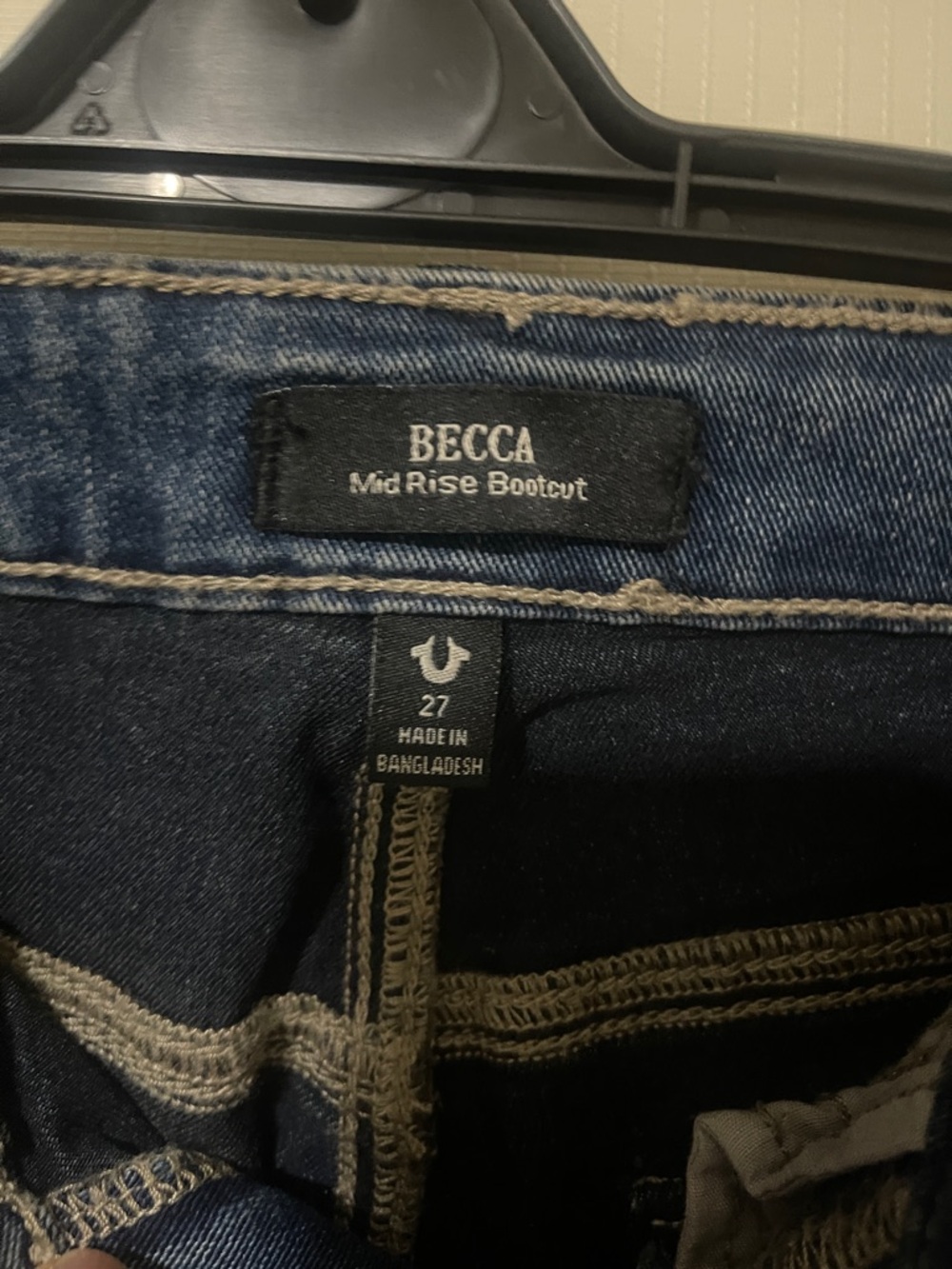 NWT True Religion Becca Women’s Indigo Bootcut Jeans Size 27 - Picture 7 of 14